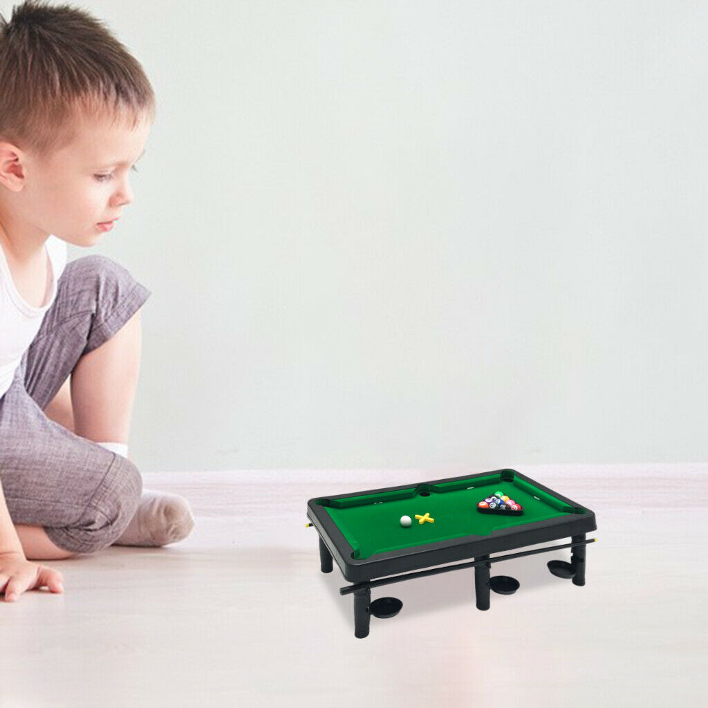 Mini Tabletop Pool Set Table Desktop Billiards Sets for Kids Children
