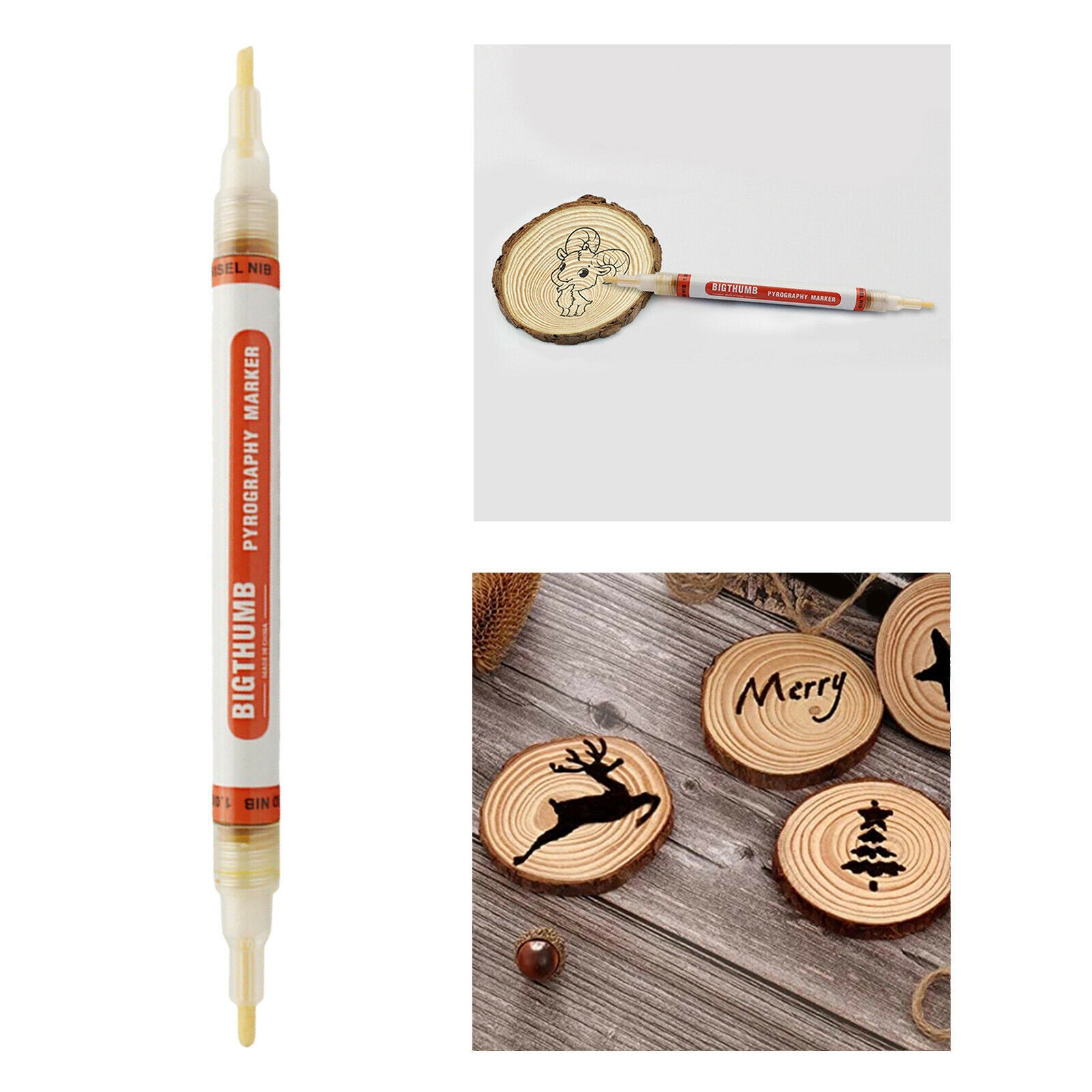 1Pcs Wood Burning Pen Pyrography Scorch Marker DIY Wood Painting Woodworking