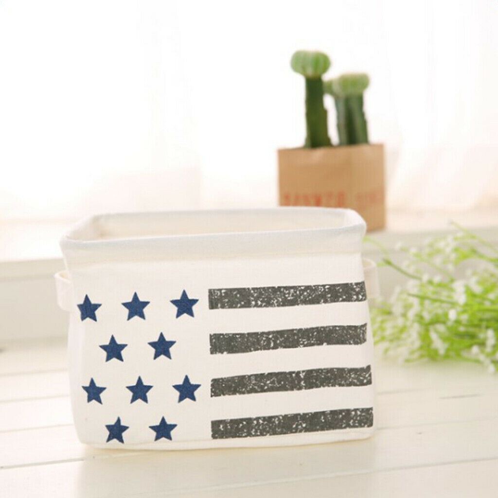 Desk Box Holder Organizer Case Jewelry Cosmetics Storage Basket  White