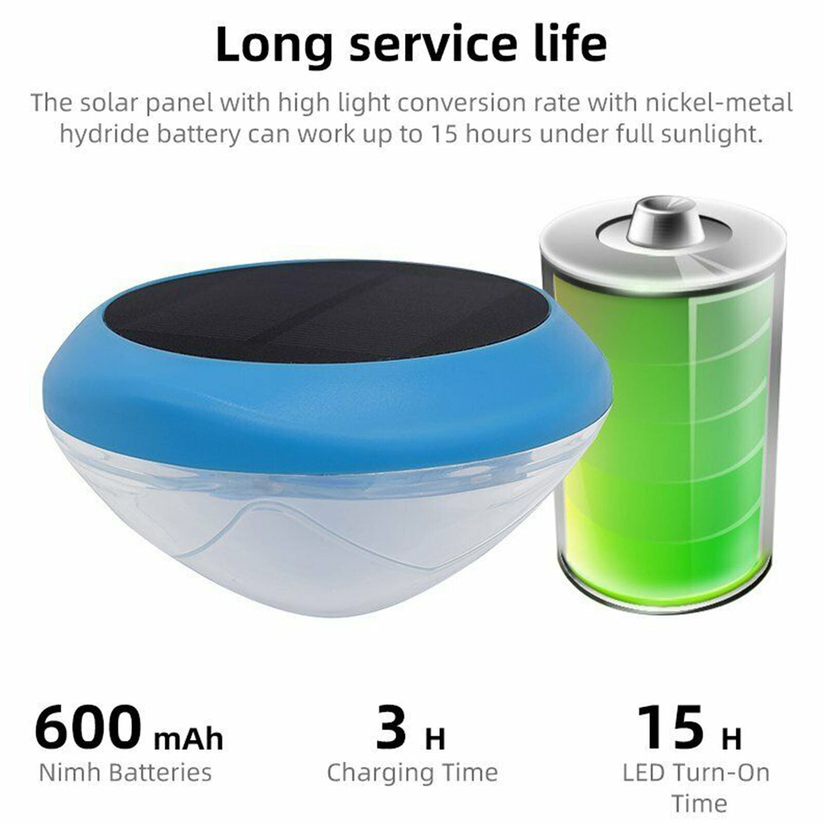 RGB Solar LED Floating Light Colorful Swimming Pool Pond Underwater Bright Lamps