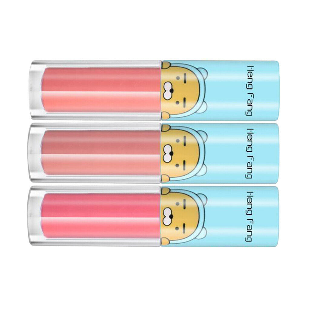 3 Colors/set Matte Velvet Waterproof Lip Gloss Lip Glossy Liquid Lipstick C