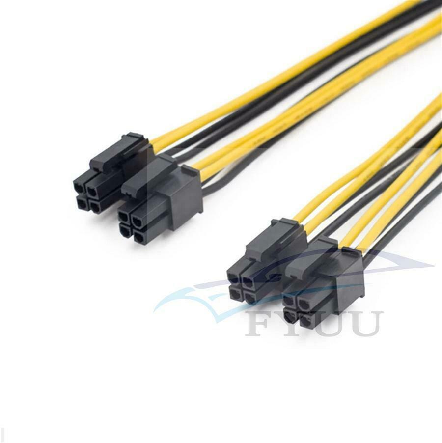 10x 8 to Dual 8 Pin EPS 12V Motherboard Power Supply Cable Y-Splitter Adapter