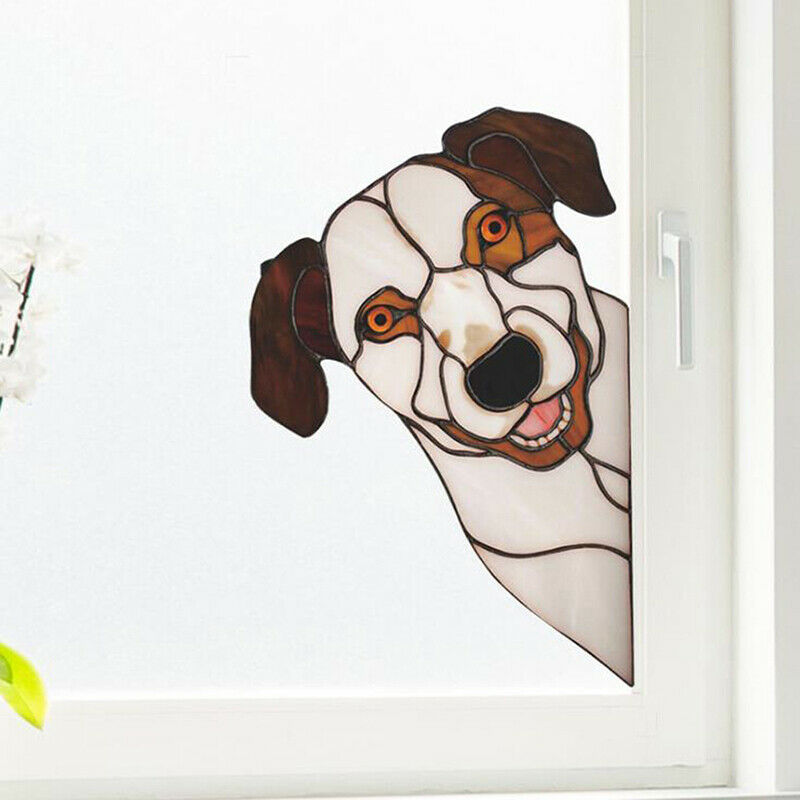 Cute Dog Wall Stickers Household Wall Windows Glass Decoration Animal Sti.l8