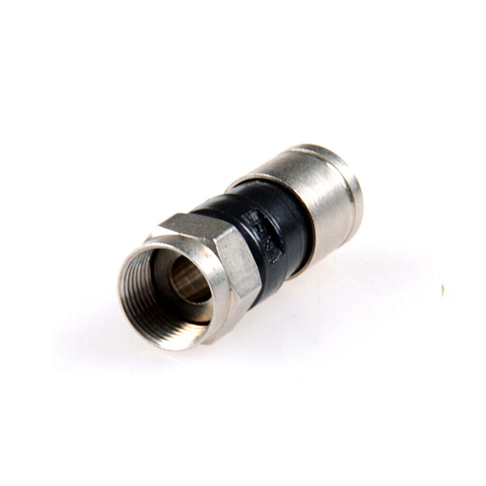 10Pcs/Set  75-5 RG6 F Type Compression Snap Seal Plug Connector 28mm Length