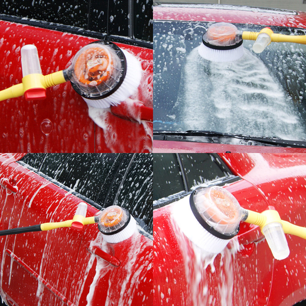 Portable Car Washer Foam Automatic Washing Brush Rotating Brush Auto Clean Tools