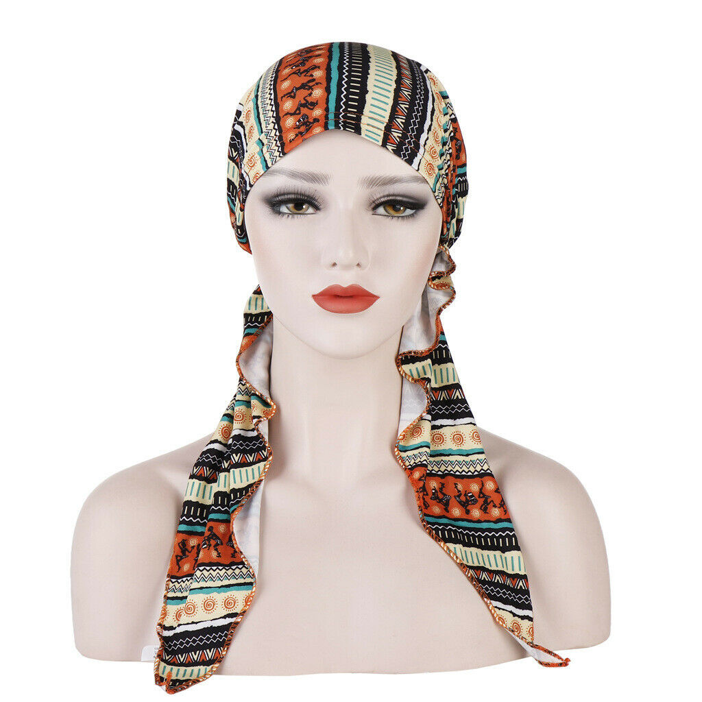 Ethic Chemo Hat Head Wrap Cotton Turban Stretch Headwear Scarf Bandana Hijab
