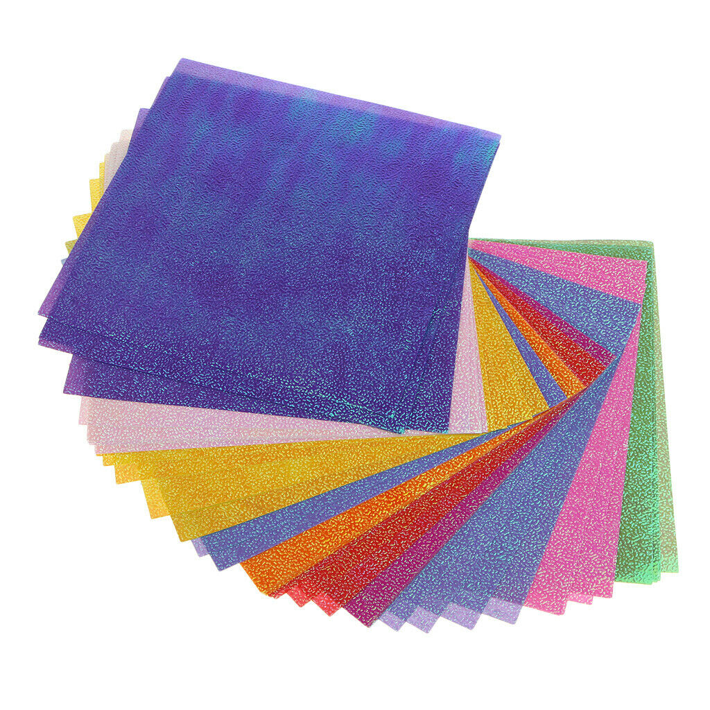 150 Pieces Origami Colorful Paper Shiny Glitter DIY Paper Crafts