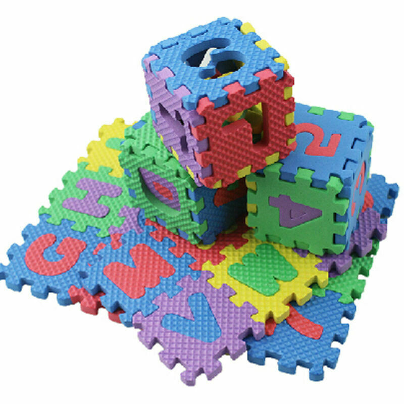 36*/Set Baby Kids Children Play Mats Alphabet Number Soft Foam Floor Mat Puzzle.