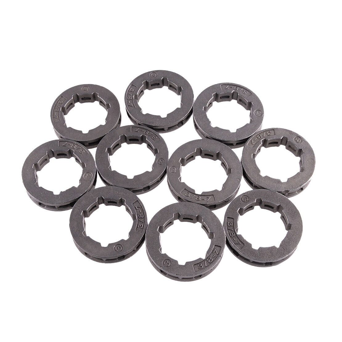 10x 3/8 7T Sprocket Rim Fit for Husqvarna 357 365 371 380 385 390 394 395