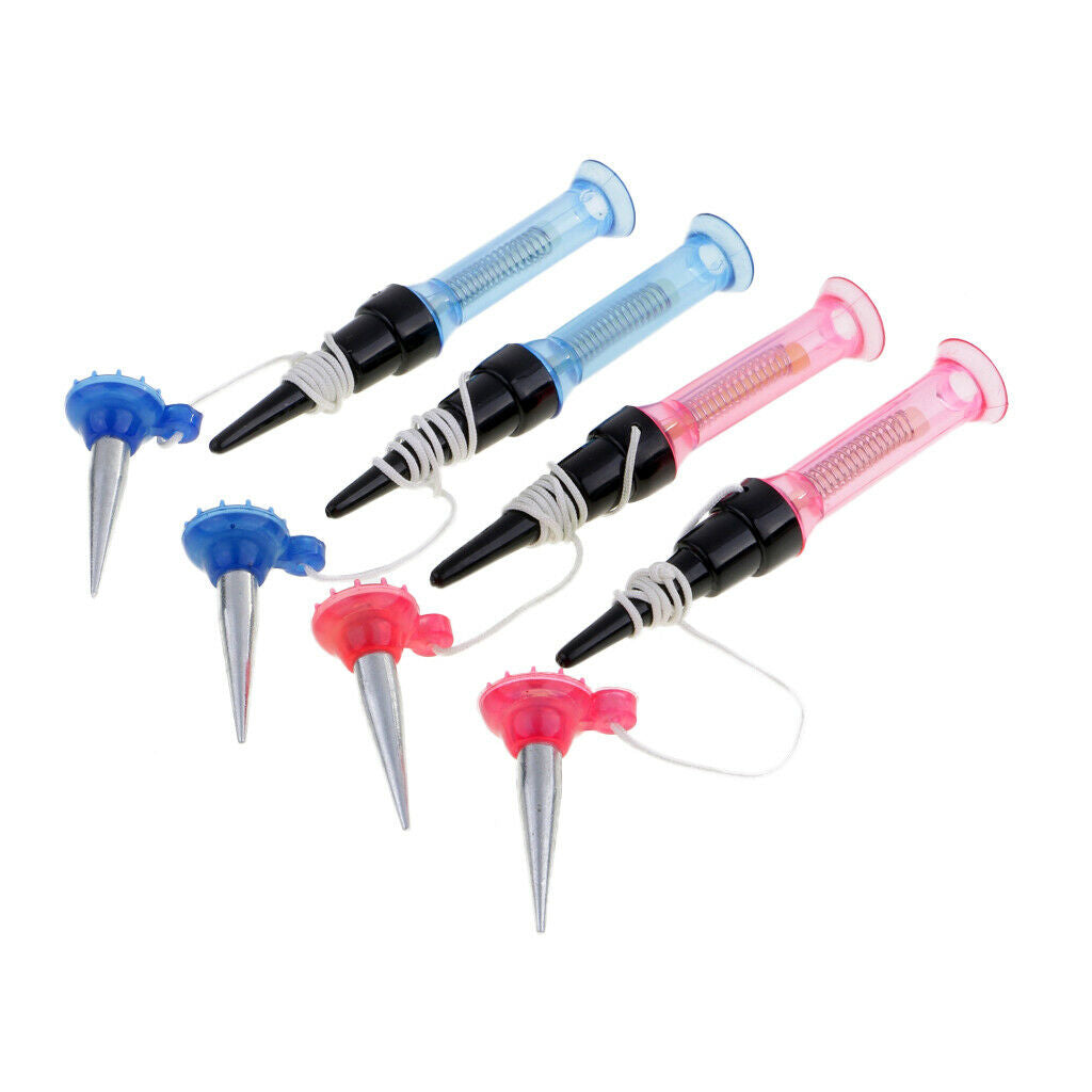 2X 4pcs Durable Flexible Plastic Spring Golf Tees Set Golf Accessories
