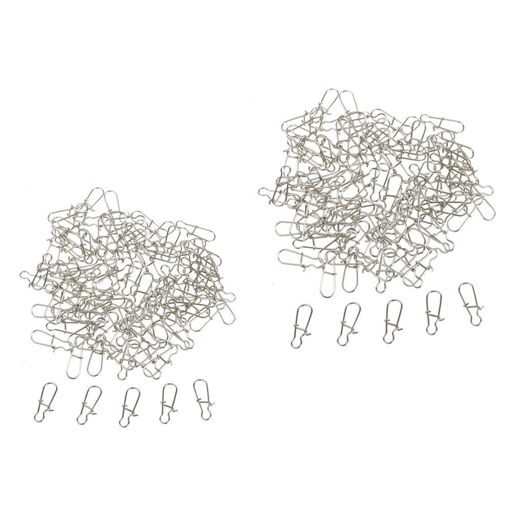 200pcs/lot  Lock Snaps Stainless Steel Fishing