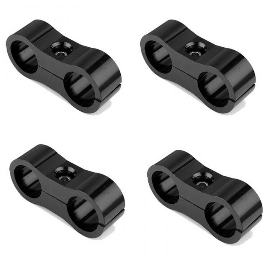 12x AN10 19mm Hose Separator Clamp Hose Fitting Connector for Oil/Fuel Hose Line