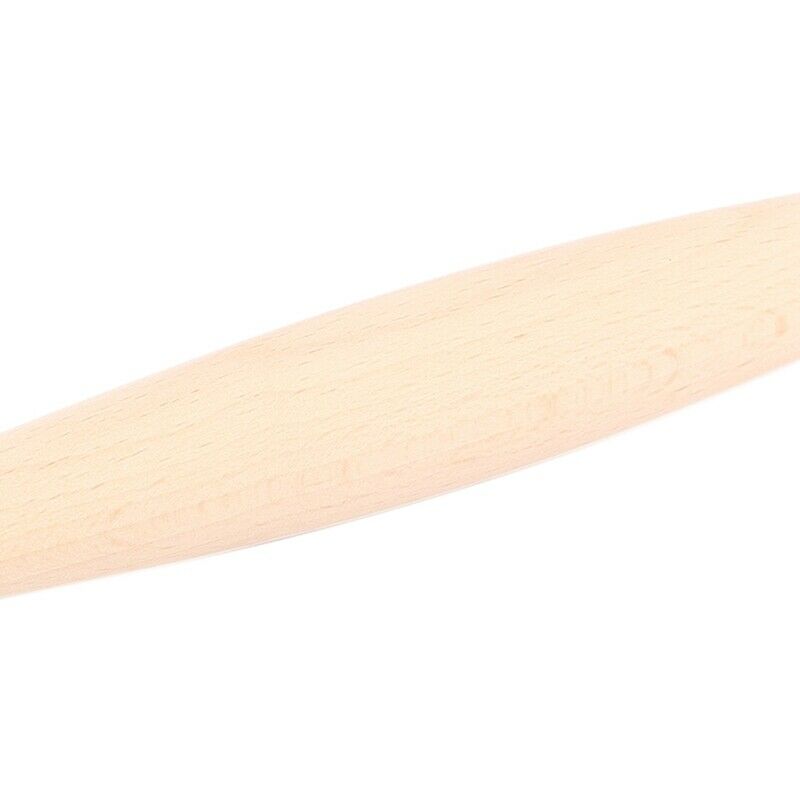1X(Solid Wood Rolling Pin Beech No Paint No Wax Noodle Dumpling Dough Pressure2)