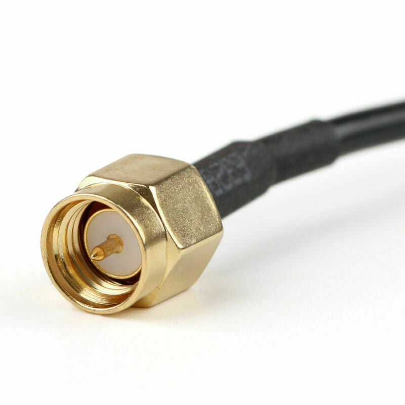 5PCS 20cm RG174 Cable MCX Male Plug To SMA Male Straight Crimp Coax Pigtail  UA