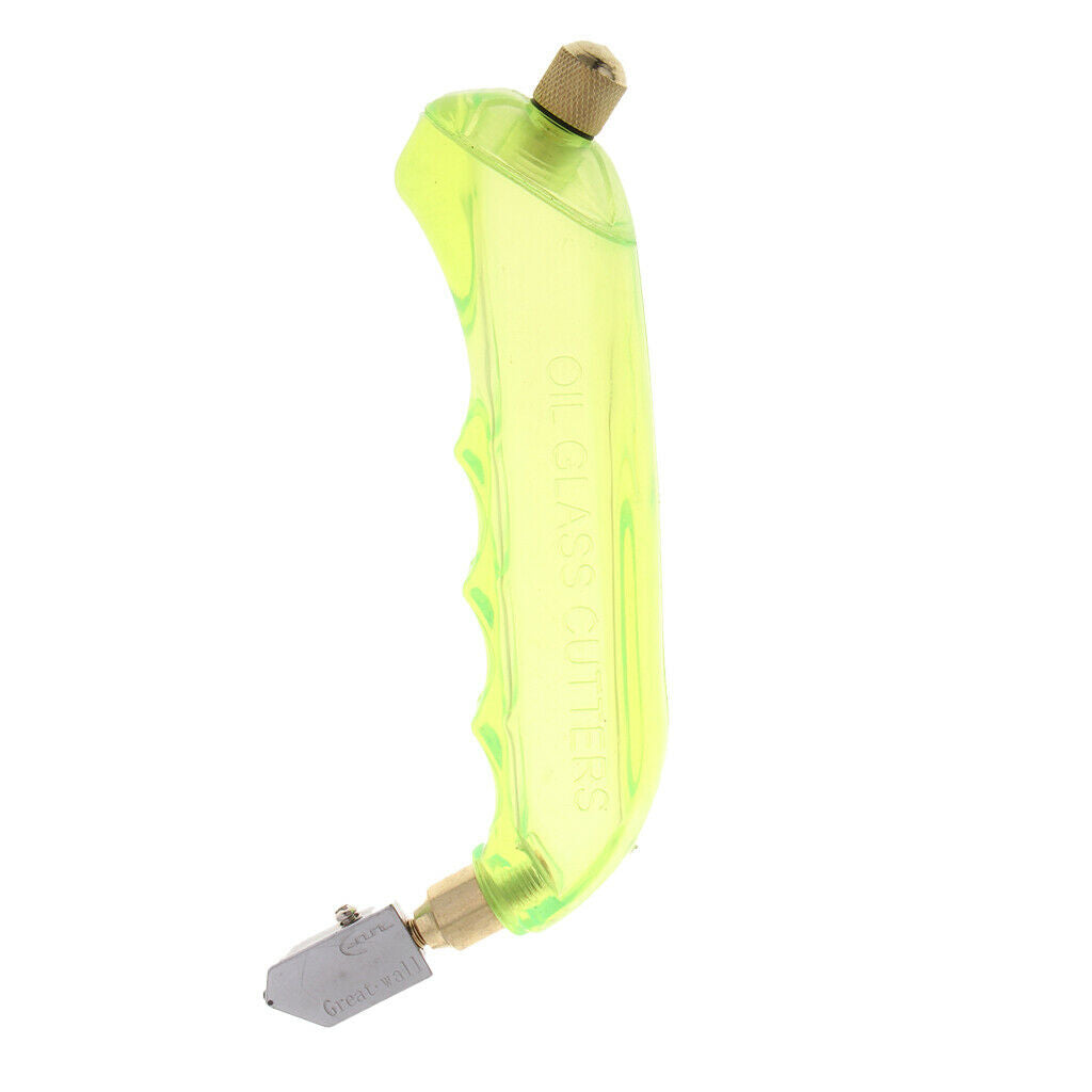 Grip Glass Cutter with Oil Reservoir Glass Cutting Tools Light Green