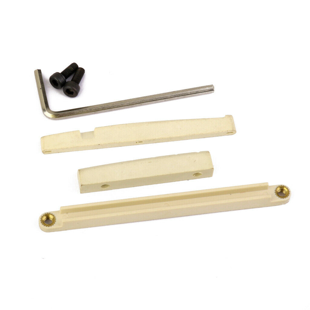 Bridge Saddle + Slotted Nut + Lifter For 6 String Acoustic Guitar