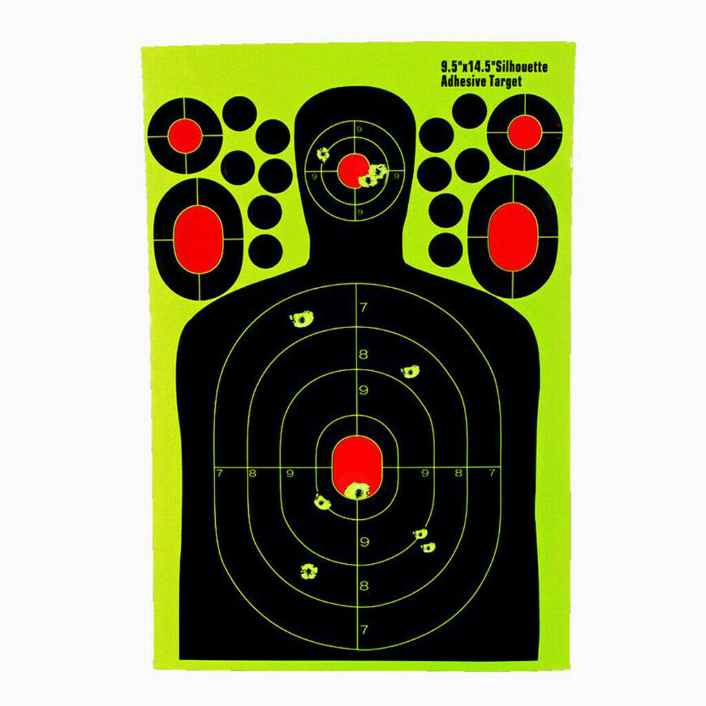 Set of 10 Shooting Targets Reactive Splatter for Shoot Training Accessories