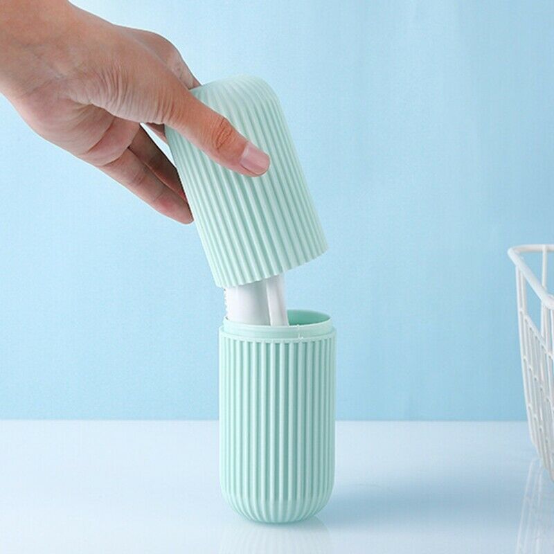 Portable Toothbrush Kits Case Toothpaste Cup Holder Protect Storage Box TravelU6