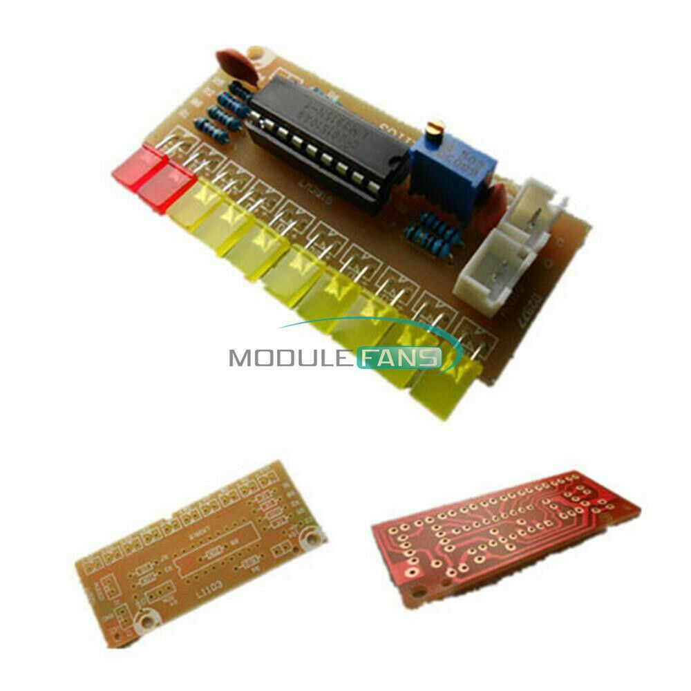 10 Audio Level Indicator LM3915 DIY Kit Electronic Audio Indicator Kit