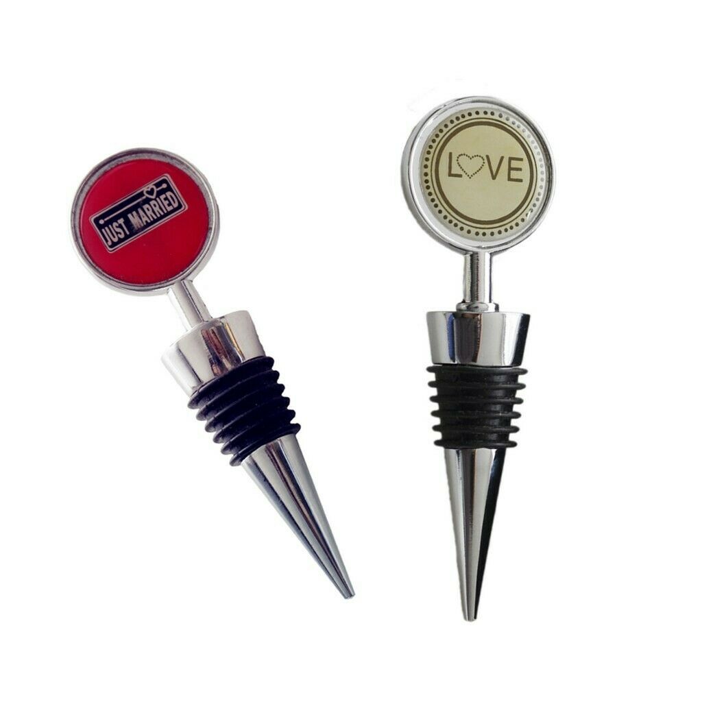 Chic Alloy Wine Bottle Stopper Wedding Birthday Party Valentines Day Gifts