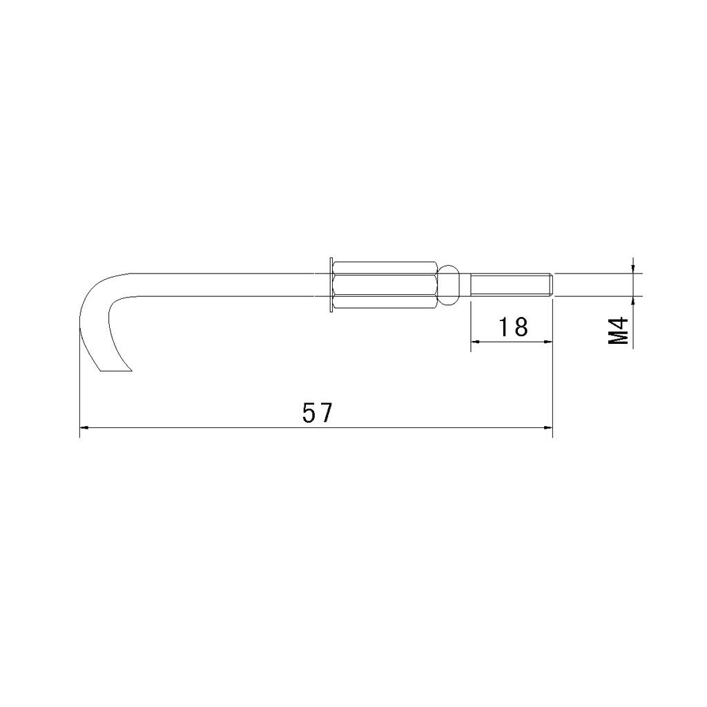 3X A Set Of 24pcs Chrome Plated 2.5 Inch Round Hook with Nut for Banjo