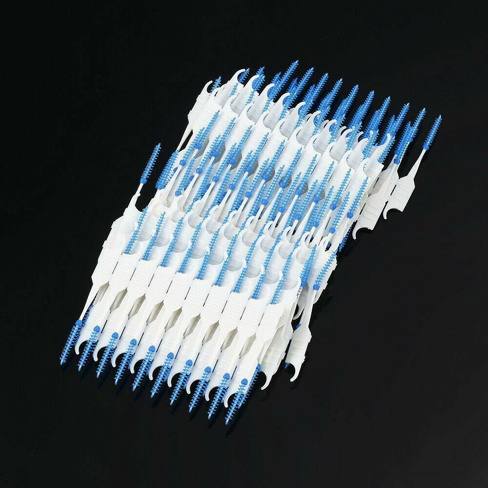 120Pcs Interdental Cleaner Teeth Floss Soft Toothpick Oral Dental Gum Brush Tool