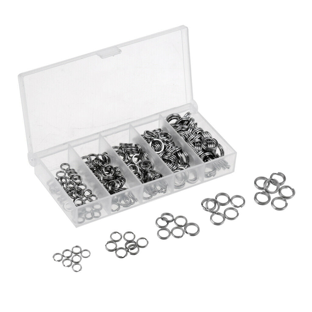 200Pcs Stainless Steel Fishing Lures Split