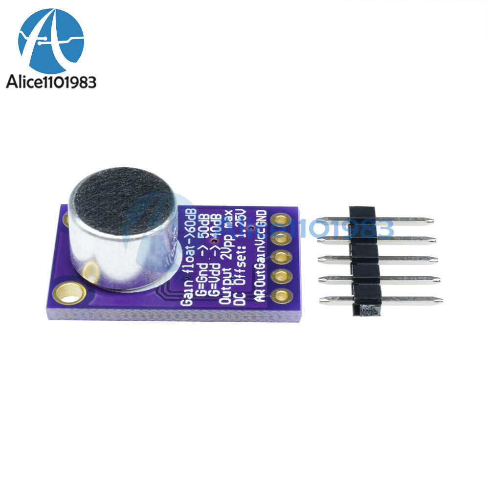 2PCS MAX9814 Microphone AGC Amplifier Board Module Auto Gain Control for Arduino