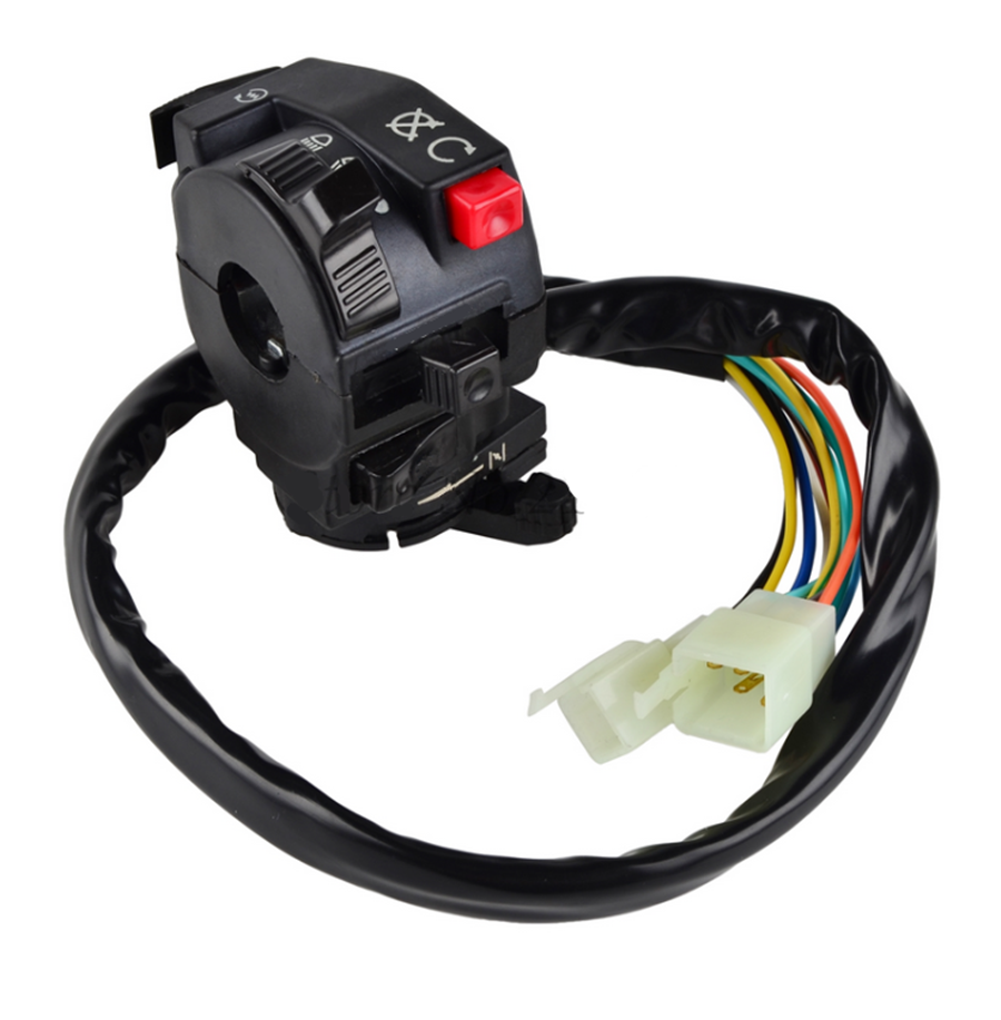 22mm 7/8"Motorcycle Handlebar Start Stop Headlight Hi/Low Throttle ON-Off Switch