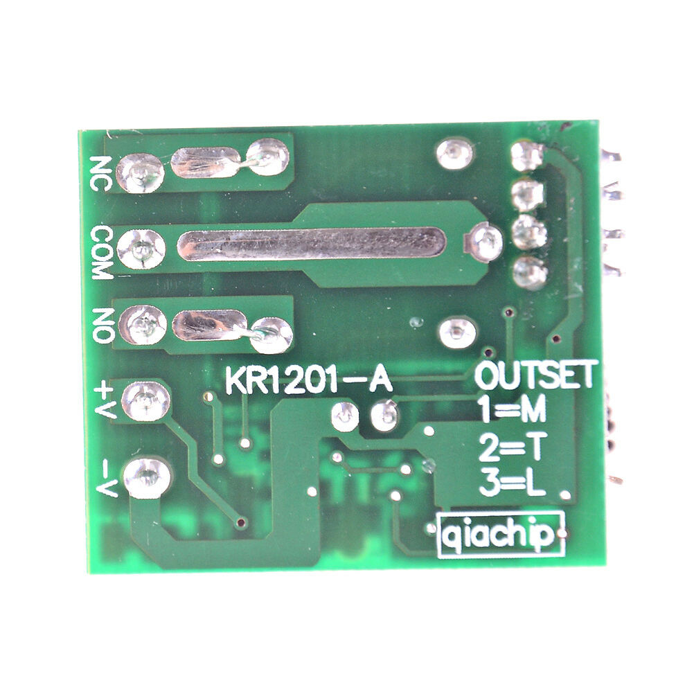 433MHz 1Channel Wireless Relay RF Remote Control Switch Receiver DC12V_SG Z0  DF