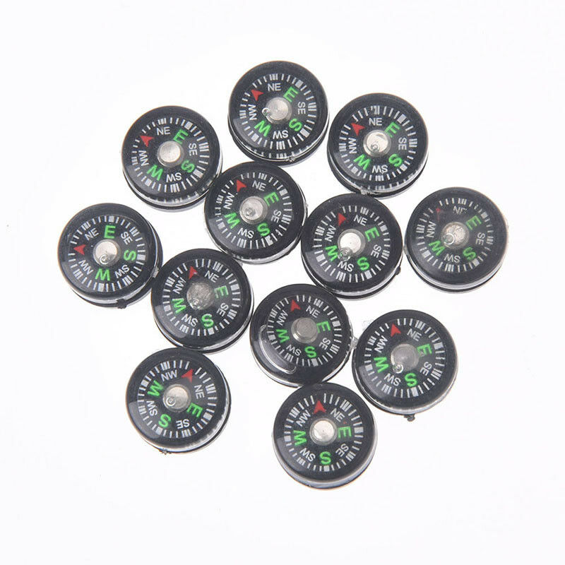 12pcs 12mm compasses portable handheld outdoor emergency survival compass _WF