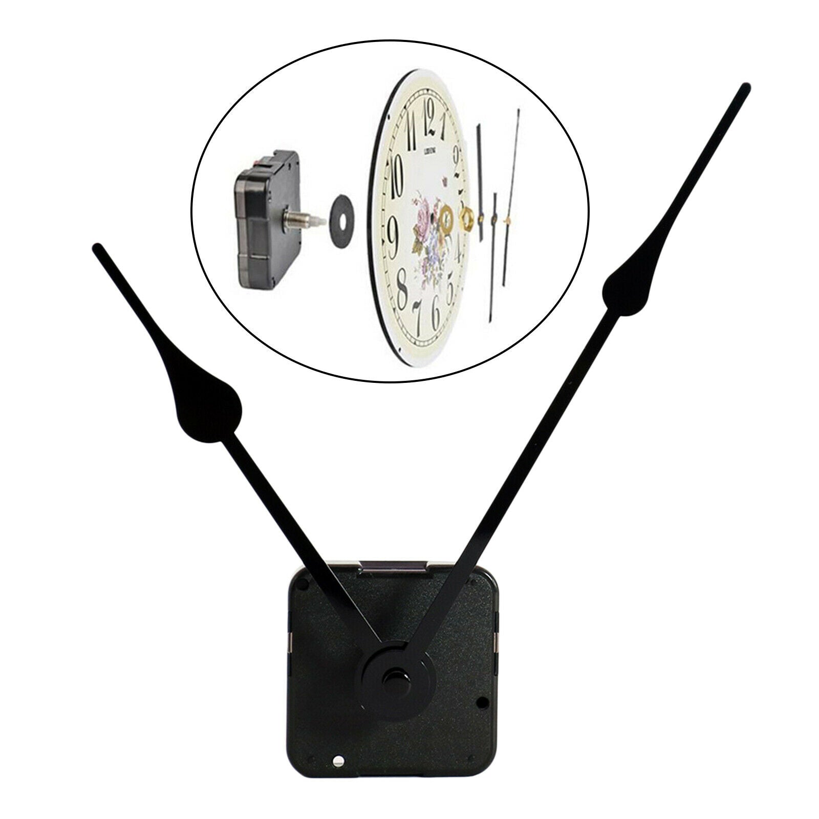Silent Non Ticking Wall Clock Movement Mechanism DIY Repair Replacement