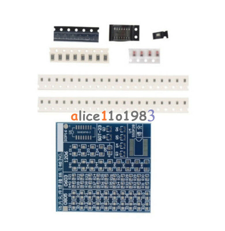 2PCS 5V SMT SMD Component Welding Practice Board for Soldering Practice DIY Kit