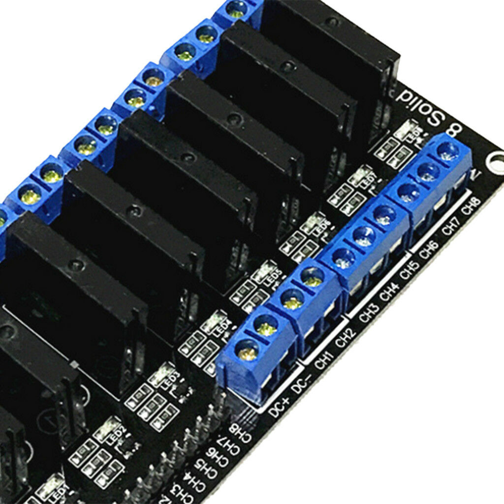 24V 8 Channel Low Level   Solid State Relay Module 240V 2A Output