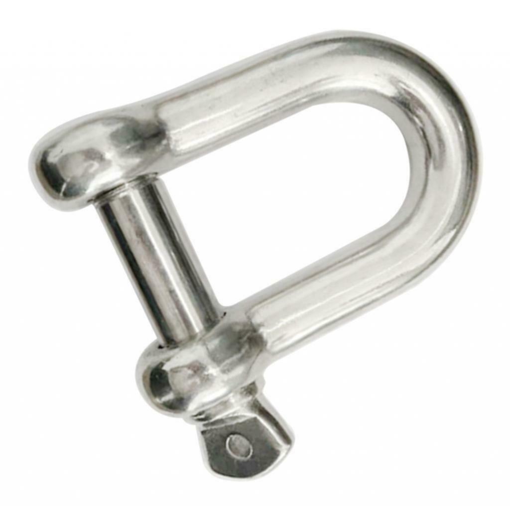 14MM Lifting Towing Bow D Shackle Buckle D-Ring Anti-rust For Mairne Boat RV