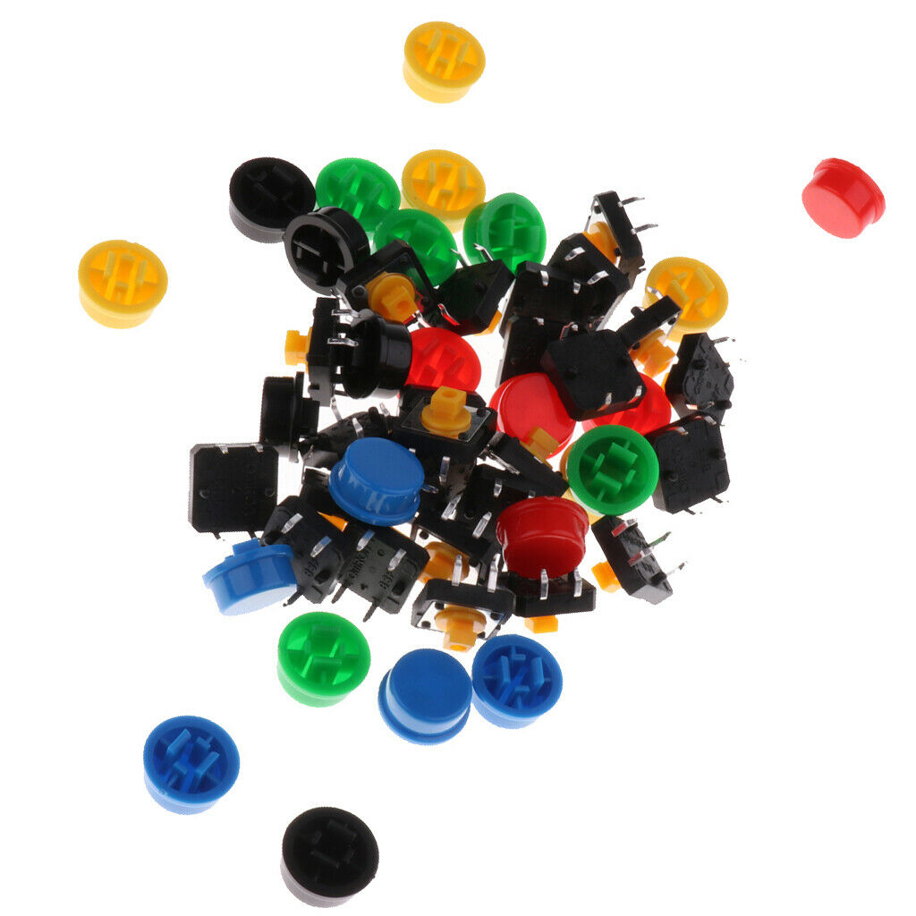 25Pcs 12x12x7.3mm Tact Tactile Push Button Momentary PCB Switch