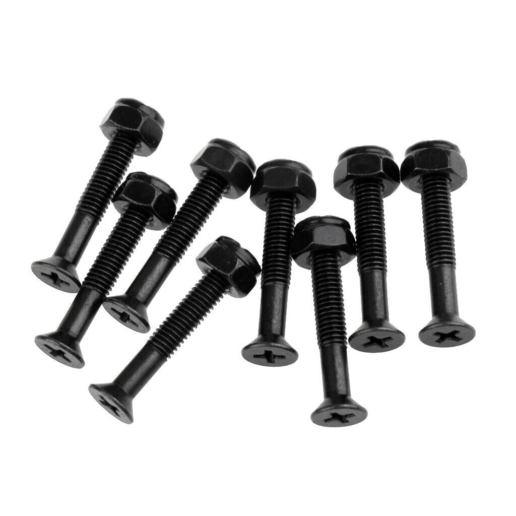 8pcs Replacement Hardware Screw Set for Skateboard / Longboard Screws Nuts
