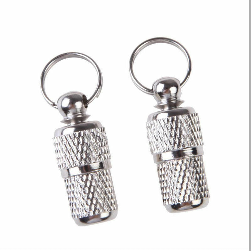 2x Anti-Lost Pet Dog Cat ID Stainless Steel Tag Name Address Barrel Tub.l8