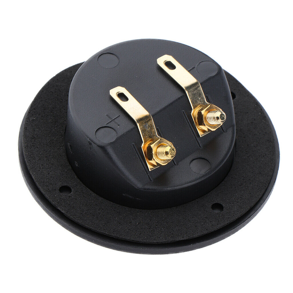 2 Way Power Speaker Round Box Terminal Double Binding Post DIY 48mm