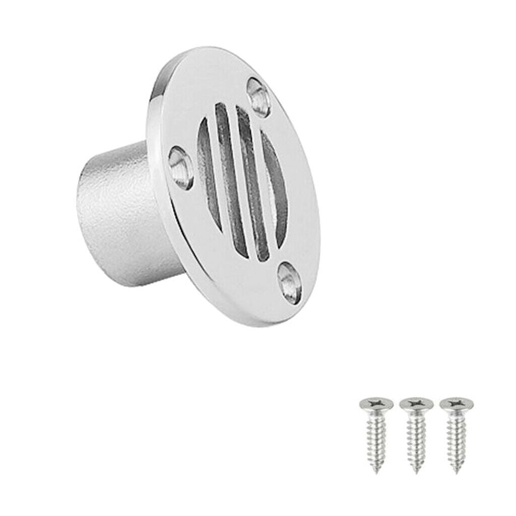 Deck Floor Drain Marine Grade 316 Stainless Steel Boat Ship Yacht 7/8''