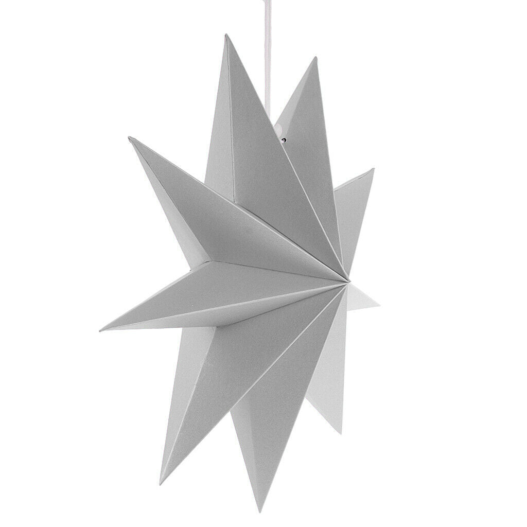 2pcs Paper Star Party Hanging Craft Wedding Decoration Hanging Ornaments