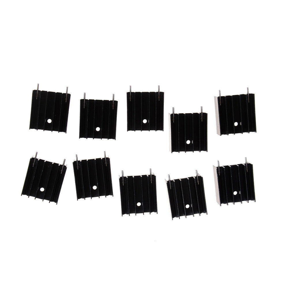10Pcs 25*23*16MM TO220 Transistor Aluminum Radiator Heat Sink With 2Pi.l8