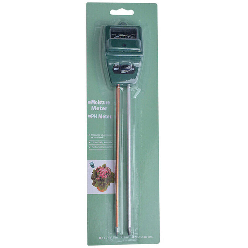 3 in 1 Soil PH Meter Sunlight PH Tester Garden Flowers Soil Moisture SensorB DF