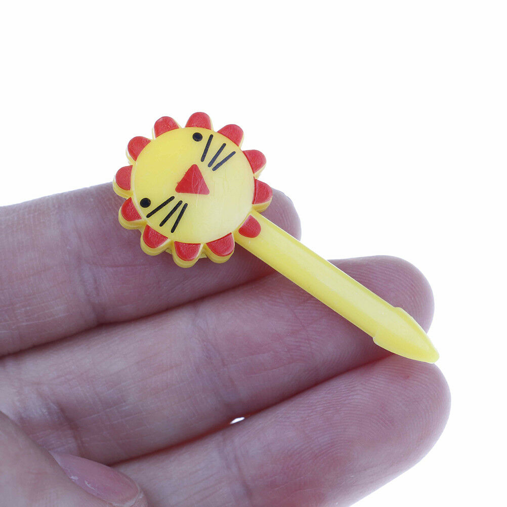 10x Cute Animal Fruit Forks Dessert Fork Toothpick Kids Tableware Food Pi.l8