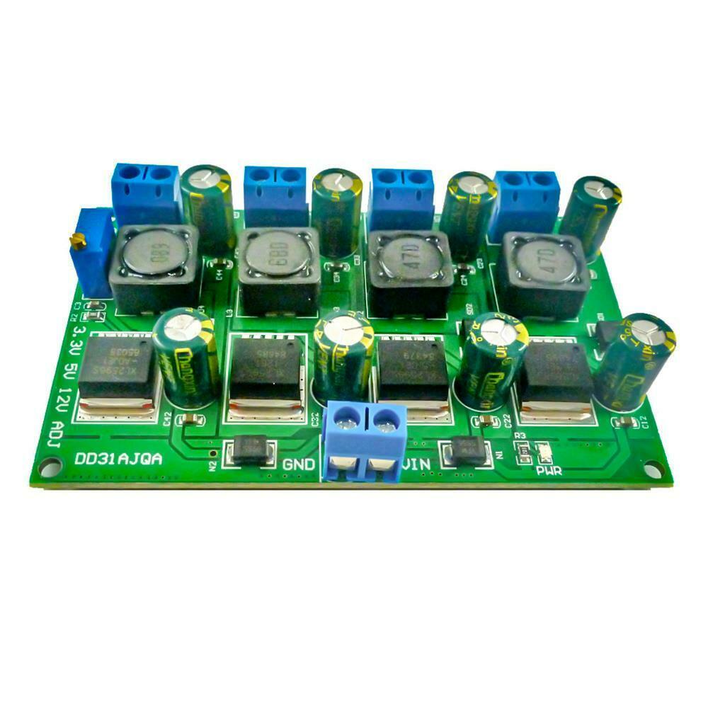 4 Channel Step-down Power Module Buck Converter DC-DC 4.5-30V to 3.3V/5V/12V 3A