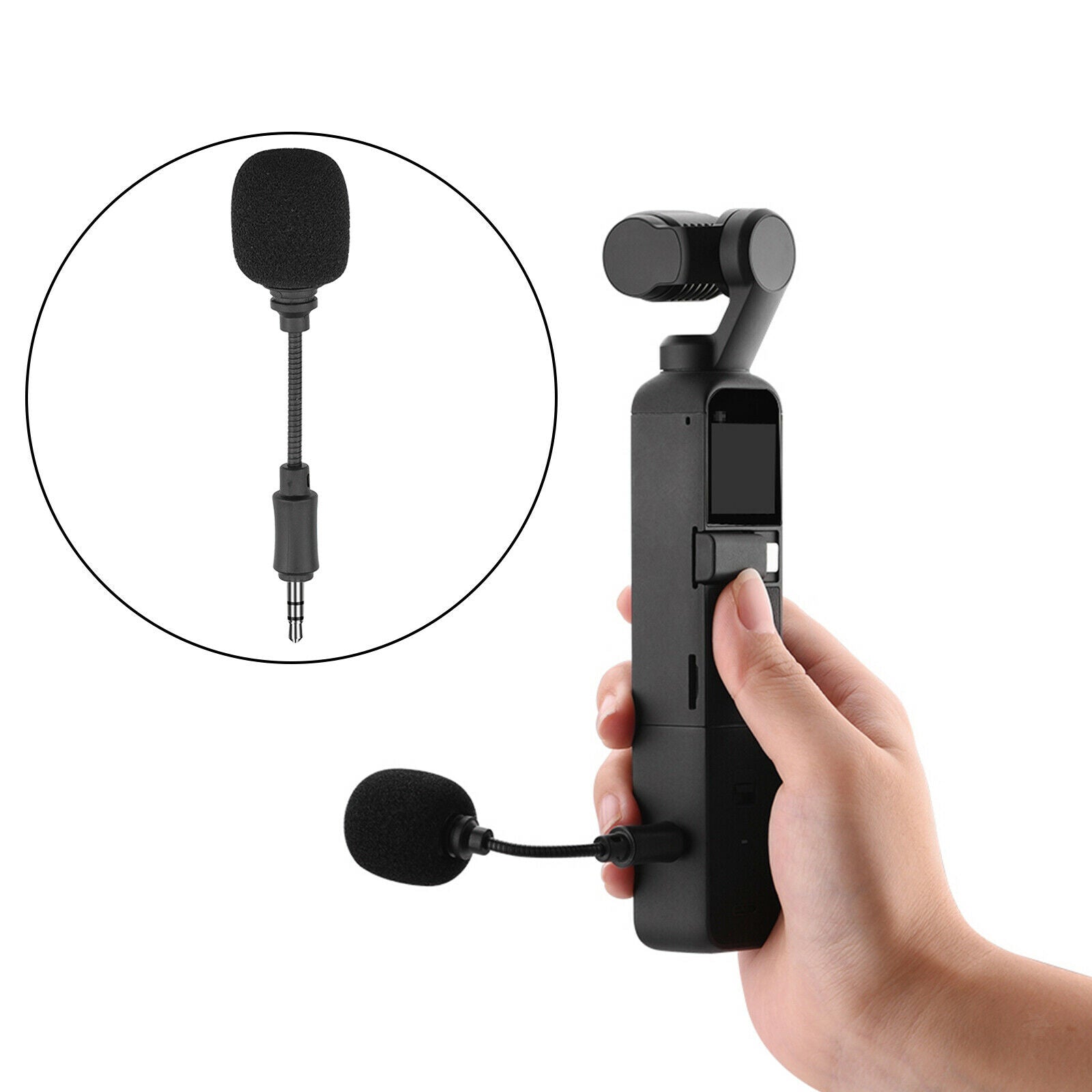 Portable External 3.5mm Microphone for DJI Osmo Pocket 2 Camera Accessories