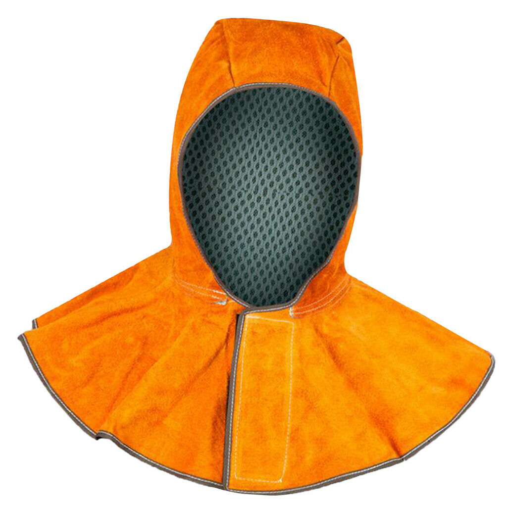 Cowhide Leather Welding Hood Welding Protective Hamlet Head Neck Protection