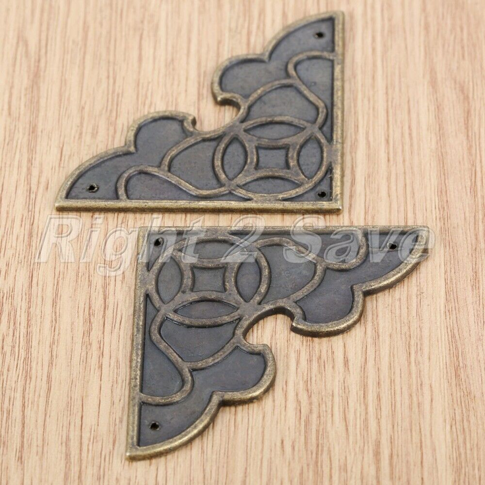2x Jewelry Box Gift Case Scrapbook Album Menu Folder Corner Decorative Protector