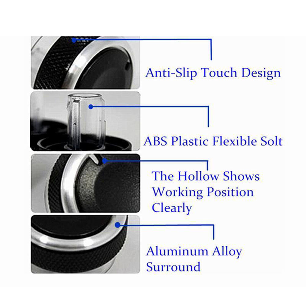 3x New Air Conditioning Heat Control Switch AC Knob For Volkswagen Golf 4 Passat