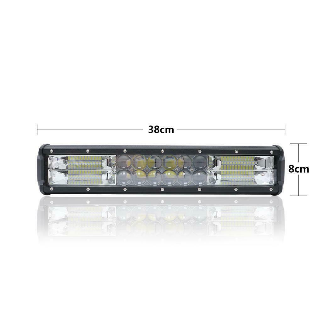 15'' 9V-48V 360W Car SUV White LED Work Light Bar Spotlight 1080LM 6000K